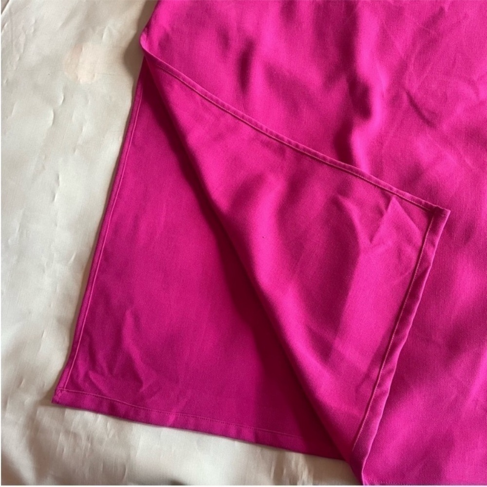 Hosbjerg- Fuchsia Cut Out Honey Dress Midi Dress With Side Slit Size 6 Nwt — image 7 of 7